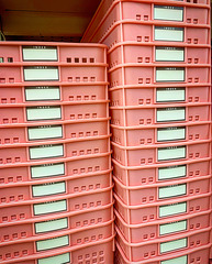 pink containers - Don Quijote Market