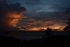 The Island of Bali, Sunset over Indian Ocean