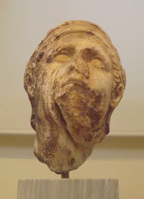Head of a Warrior from the Temple Athena Alea in the National Archaeological Museum of Athens, May 2014