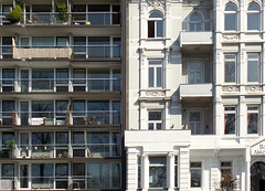 Fassaden Kontraste Neu-Alt