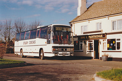 Eniway Coaches A528 LPP at Barton Mills – 25 Nov 1989 (106-17)