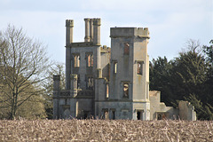 Haverholme Priory, Lincolnshire remains of the c1830 mansion mostly demolished in the later 1920s