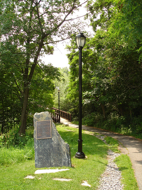Memorial bridge pathway