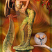 Femme harpe et son Phoenix**************
