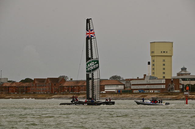 America's Cup contender off Portsmouth