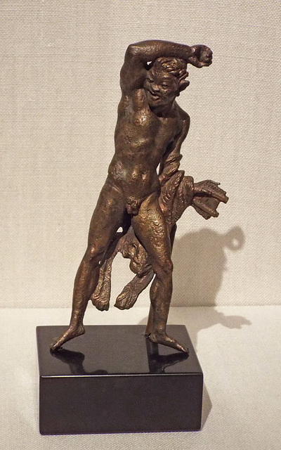 Bronze Statuette from Pergamon of a Satyr with a Syrinx in the Metropolitan Museum of Art, June 2016