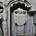 burford church, oxon (118) c15 tomb chest with angels holding shields