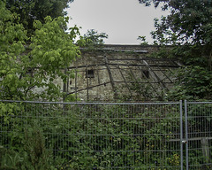 A derelict glass house
