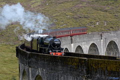 The Jocobite greets us on the Glenfinnan Viaduct