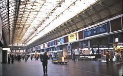Paris (75) 9 janvier 1979. La Gare de l'Est. (Diapositive numérisée).