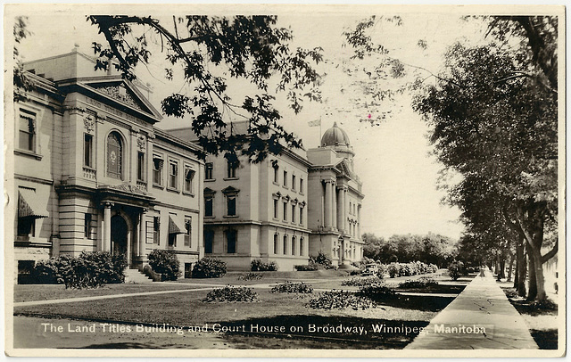 WP2082 WPG - THE LAND TITLES BUILDING AND COURT HOUSE ON BROADWAY