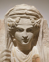 Detail of the Portrait of Ba'ta in the Metropolitan Museum of Art, June 2019
