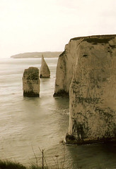 Old Harry Rocks, chalk formation near Studland/ Dorset