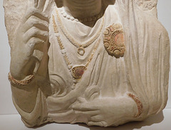 Detail of the Portrait of Ba'ta in the Metropolitan Museum of Art, June 2019