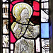 burford church, oxon (129) female saint with book in c15 glass