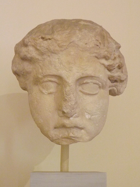 Colossal Head of a Goddess in the National Museum of Athens, May 2014