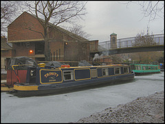 iced-up canal at Mount Place