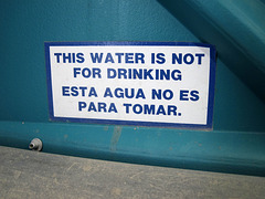 This water is not for drinking (6522)