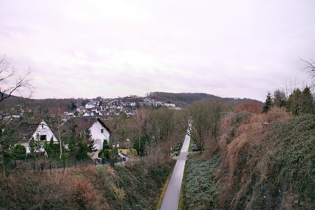 Aussicht von der Brücke Höltkenstraße (Wetter-Wengern) / 30.12.2021