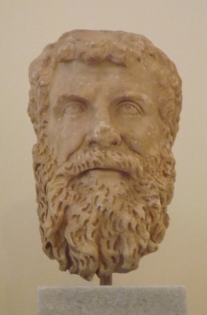 Severan Portrait Head of a Man in the National Archaeological Museum of Athens, May 2014