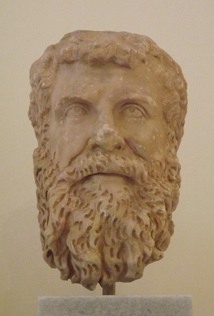 Severan Portrait Head of a Man in the National Archaeological Museum of Athens, May 2014