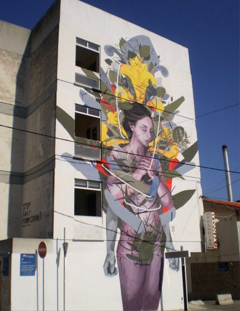 Mural by Argentinian street artist Bosoletti.