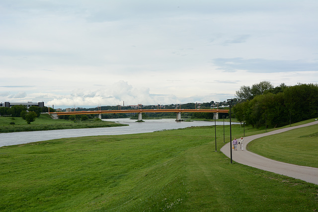 Lietuva, The Bridge across the Neris River in Kaunas.