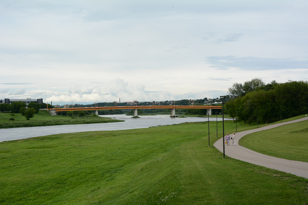 Lietuva, The Bridge across the Neris River in Kaunas.