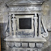 burford church, oxon (93) caryatids and c17 brass on tomb of john osbaldeston +1614