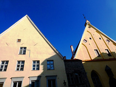 EE - Tallinn - Giebel im Sonnenlicht