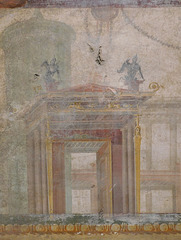 Detail of the Architectural Landscape from the House of the Peristyle in Pompeii, ISAW May 2022