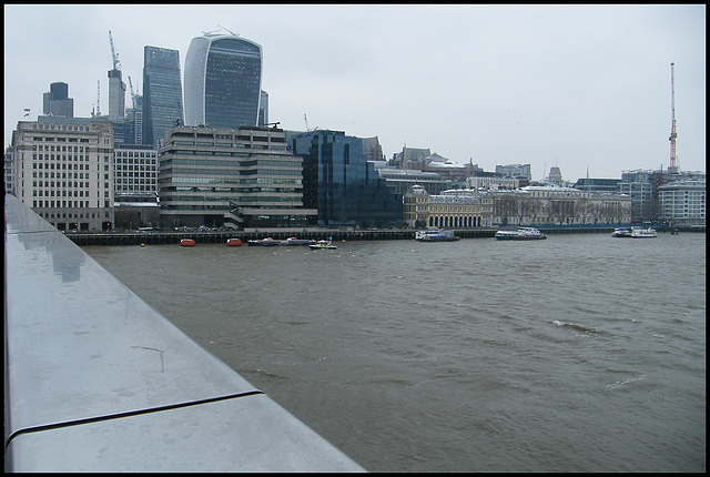 dismal view from London Bridge
