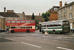 H C Chambers F243 RRT and Theobald’s GPV 619N in Bury St. Edmunds - 8 Jul 1989 (90-20)