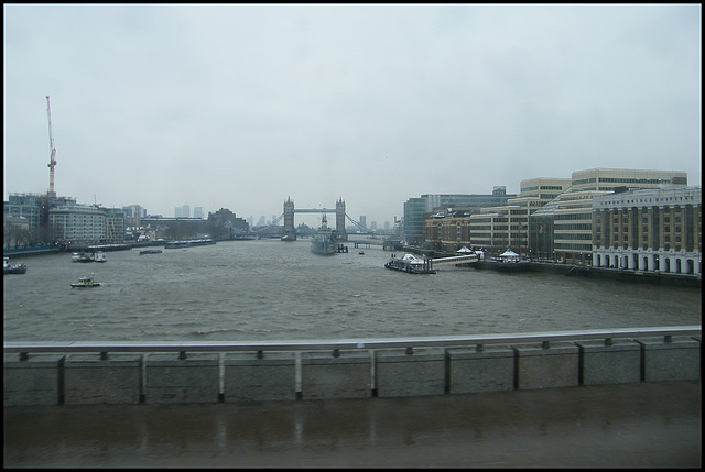 over London Bridge