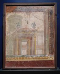 Architectural Landscape from the House of the Peristyle in Pompeii, ISAW May 2022