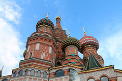 Les dômes de Basile-le-Bienheureux à Moscou