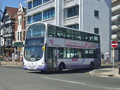 DSCF4174 First Hampshire and Dorset 37163 (HY07 FSZ) in Portsmouth - 2 Aug 2018
