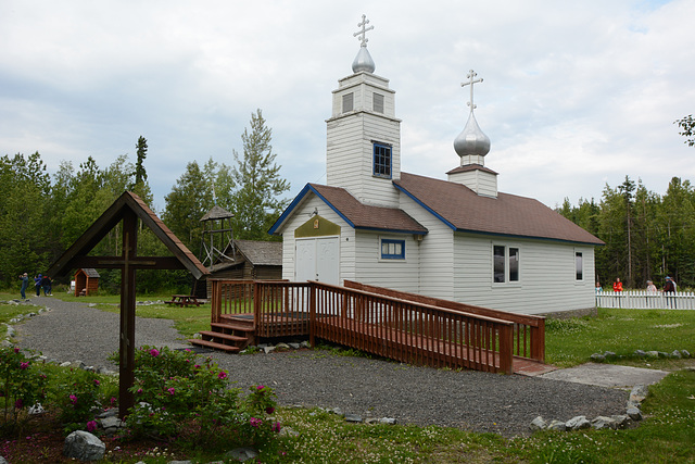 Alaska, St.Nicholas Orthodox Church in Eklutna