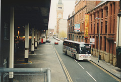 Rapsons Coaches G453 VSL at Manchester - 16 Apr 1995
