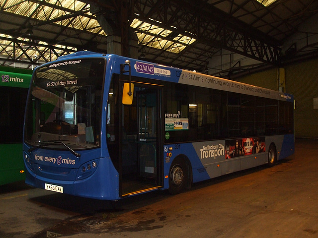 DSCF2951 Nottingham City Transport 391 (YX63 GXV) - 2 Apr 2016