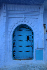 Small blue door