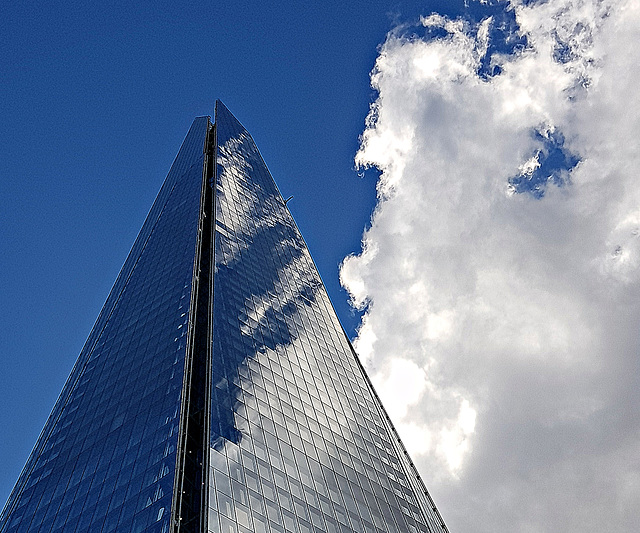 Shard merging with the sky