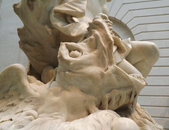 Detail of Andromeda and the Sea Monster by Domenico Guidi in the Metropolitan Museum of Art, June 2012