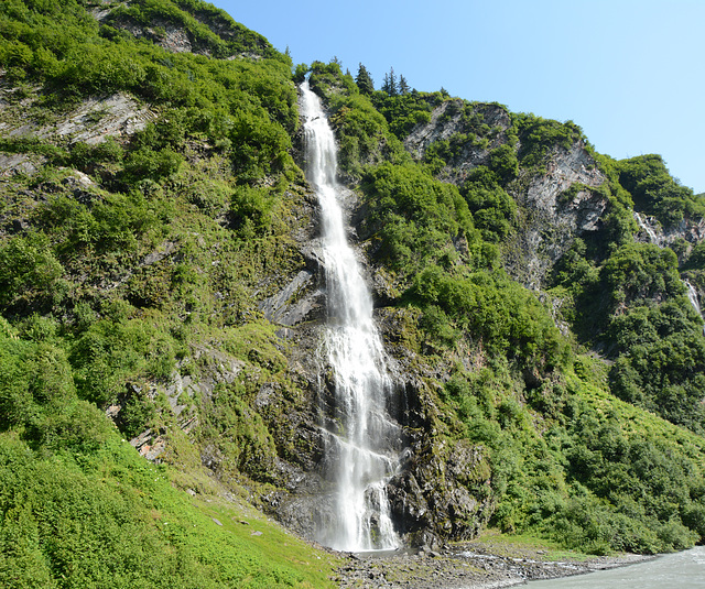 Alaska, Bridal Veil Falls from Richardson Highway