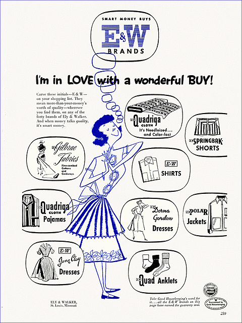 E & W Brands Ad, 1953
