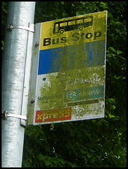 distressed bus stop
