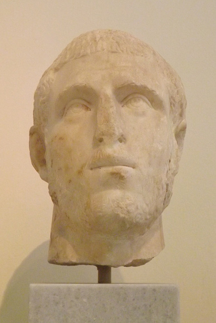 Portrait Head of a Young Man found in the Kerameikos in the National Archaeological Museum of Athens, May 2014