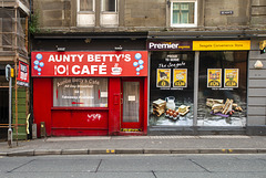 "Aunt Betty's Café" and "Premier Express" the Seagate Convenience Store
