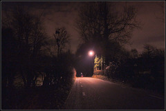 The dark road