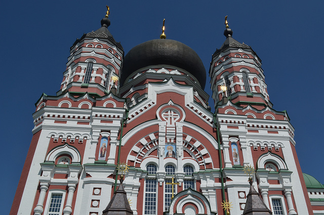 Киев, Собор Св.Пантелеймона, Верхняя часть фасада